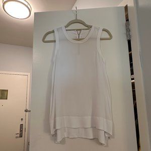 Sleeveless White Tank
